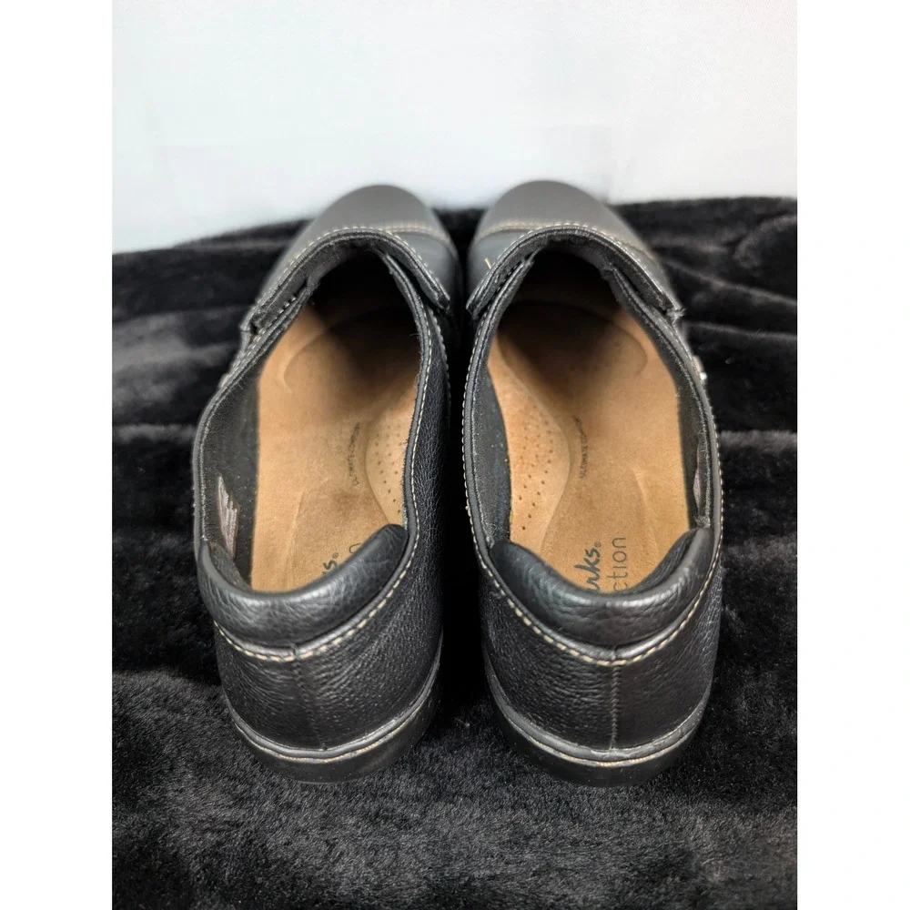 Clarks‎ Cora Poppy Loafers Womens 9.5 Black Excellent